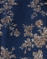 Floral Silk Pocket Square, Navy, swatch